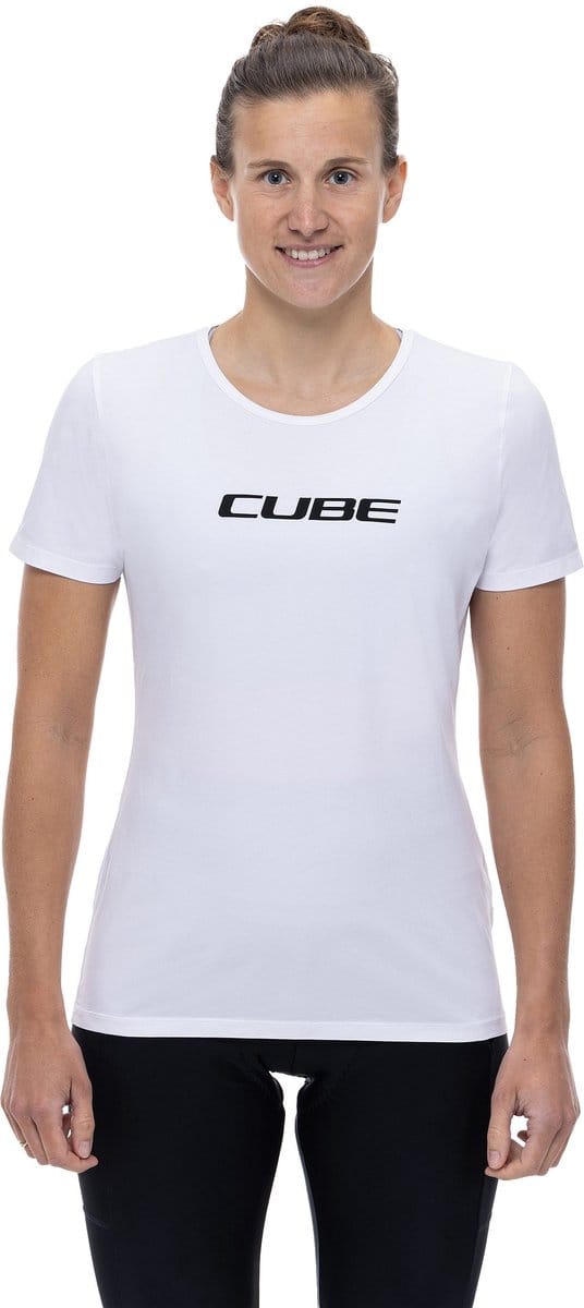 CUBE Organisch WS Fietsshirt CLASSIC LOGO WHITE L (40)