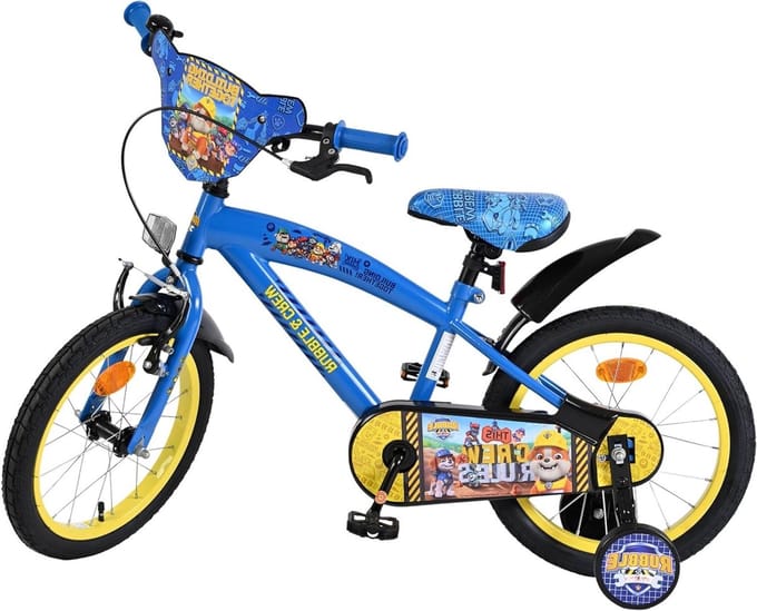 Kinderfiets - Loopfiets - Leren fietsen - Zijwieltjes inclusief - 40 cm - Blauw