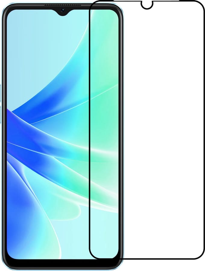 Screenprotector Geschikt voor OPPO A57s - Full Cover - Beschermglas - Gehard Glas - Tempered Glass - Screen Protector