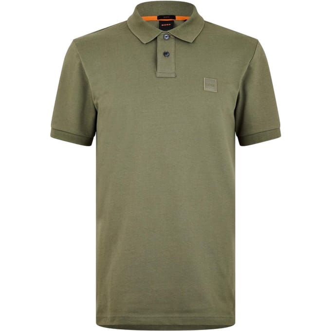 Boss Mannen Passenger Box Logo Poloshirt (Sage)