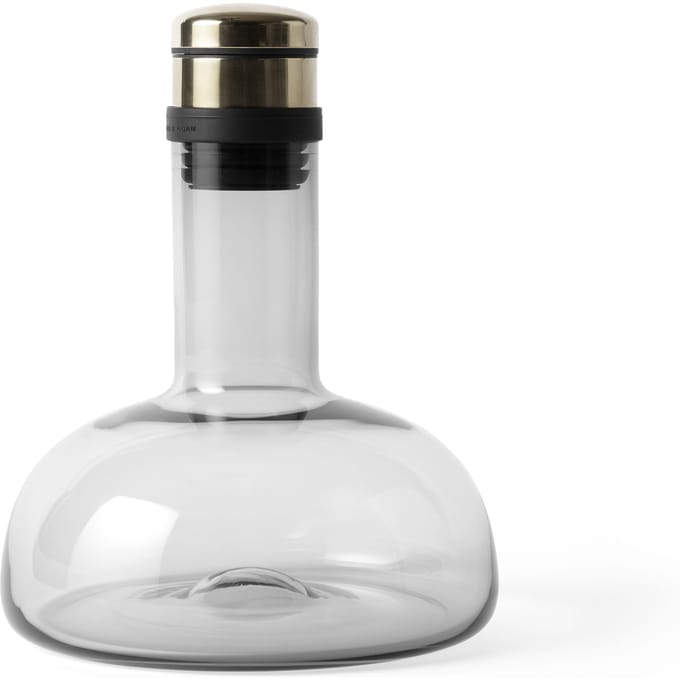 Audo - Wijn decanteerkaraf - 1 l - gerookt glas, messing - goud