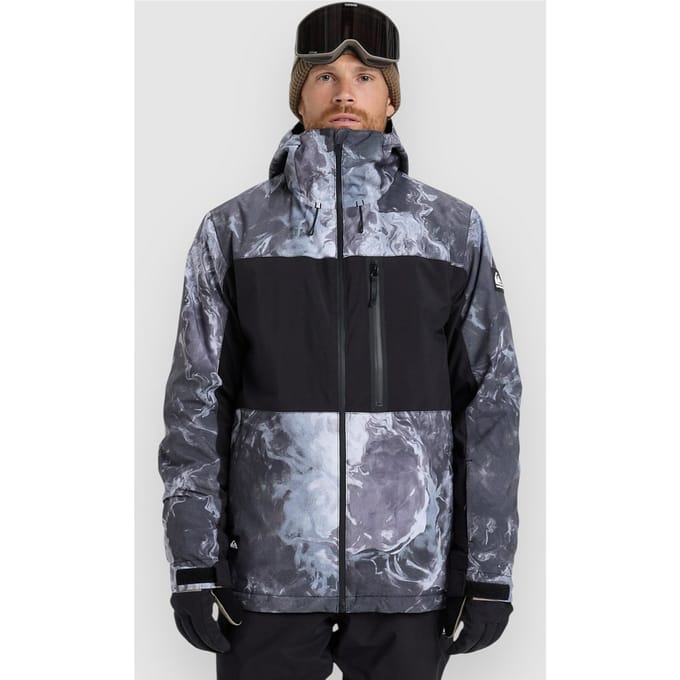 Quiksilver Sycamore Printed Jas Grijs XL Man