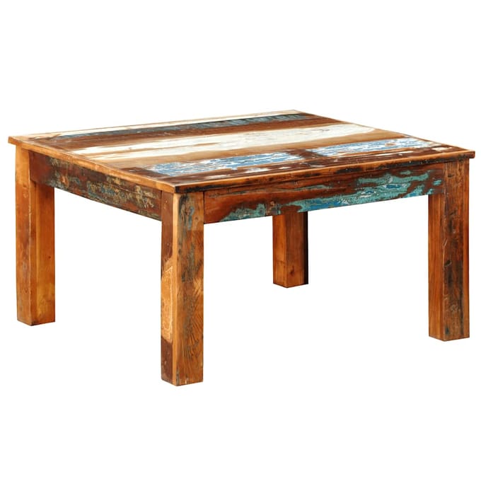 vidaXL - Salontafel - vierkant - gerecycled - hout