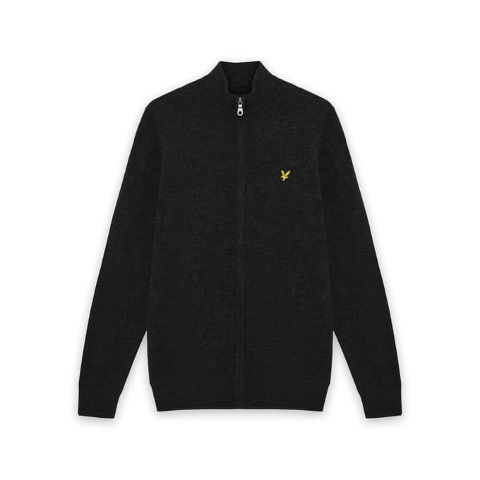 Lyle & Scott Kn2102vc Trui Met Volledige Rits Zwart S Man