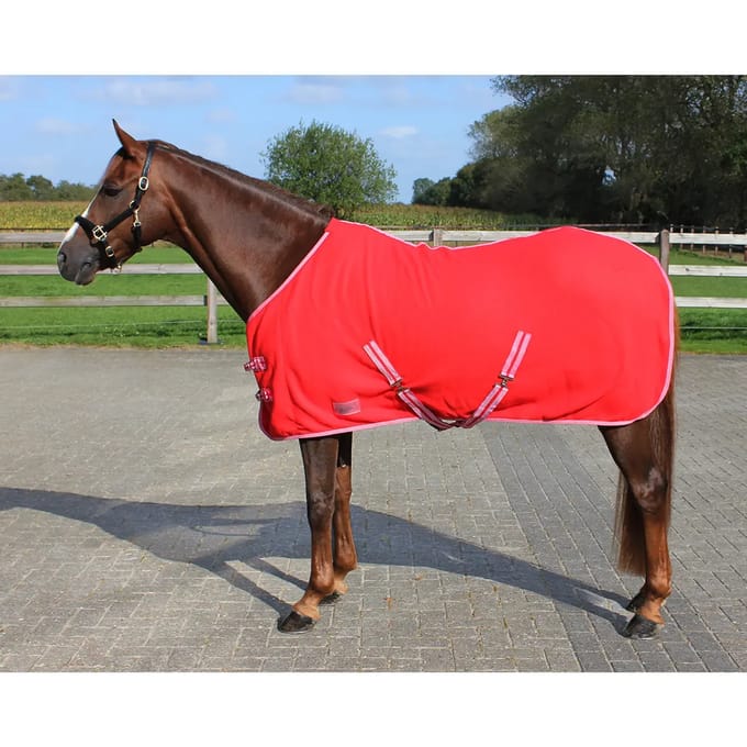 Fleece-deken met banden Q-essentials Color