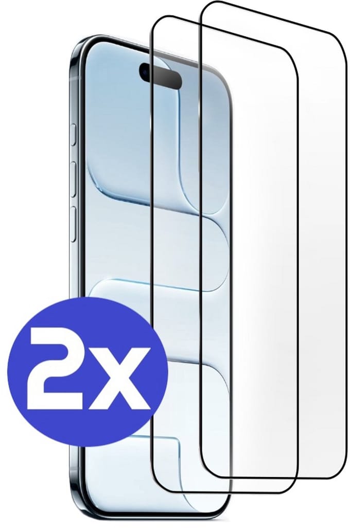 ArmorDrop Full Guard Screenprotector Geschikt Voor iPhone 17 Air - Gehard Glas - 2 Stuks