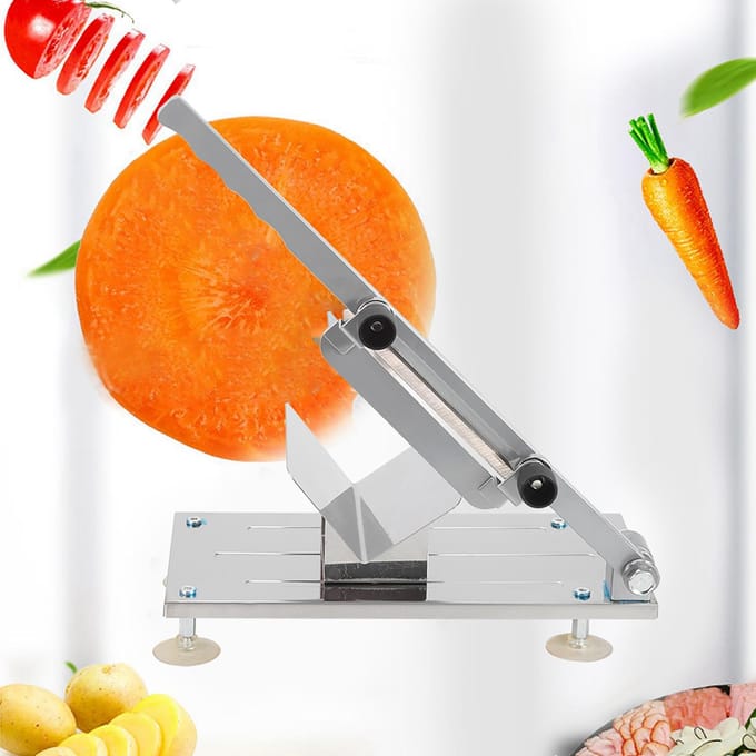 Multifunctionele Huishoudelijke Handmatige Bevroren Vlees Rundvlees Schapenvlees Plakrol Snijder Snijmachine gray