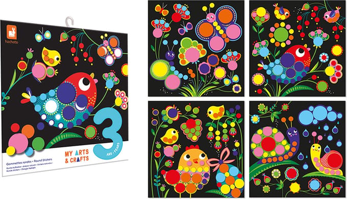Janod - My Arts & Crafts - Contrast schilderijen stickerset