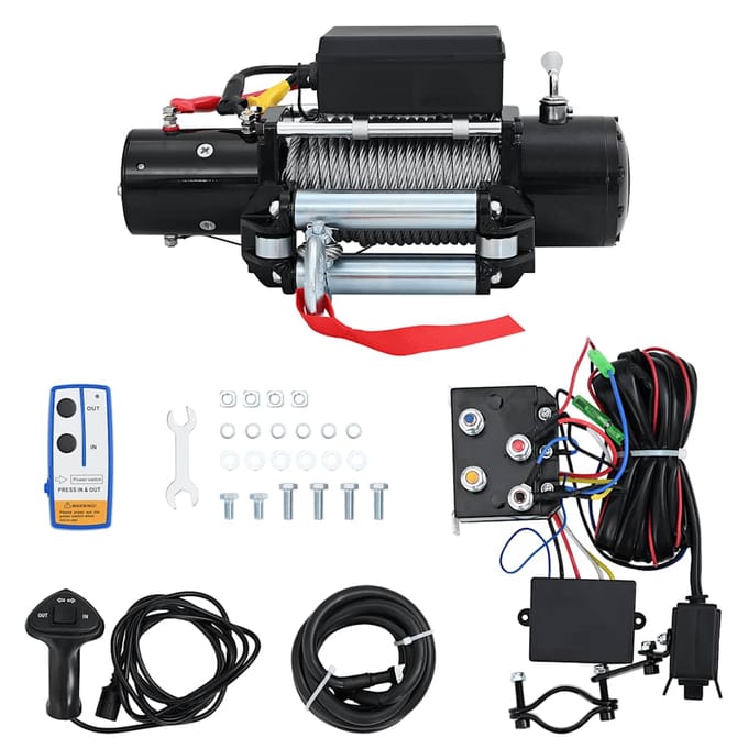 vidaXL - Elektrische - lier - 12 - V - 5909 - kg