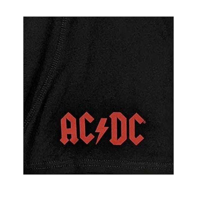 AC/DC Uniseks Volwassenen Logoboxershort (Zwart)
