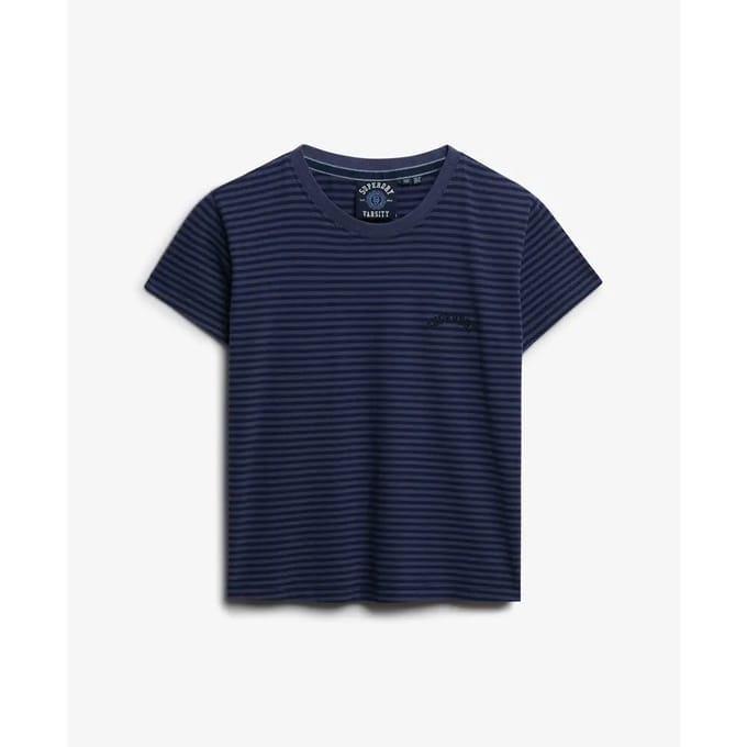 Superdry - Essential Logo Gestreept T-shirt Slanke Pasvorm - Dames - T-shirts