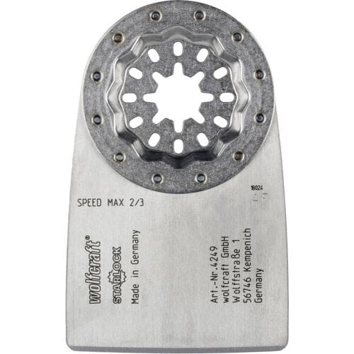 wolfcraft - Multitool Schraper STARLOCK - voor het verwijderen van tegellijm resten - 4249000