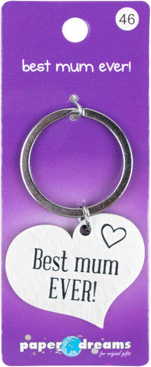 Hart sleutelhanger - Best mum ever