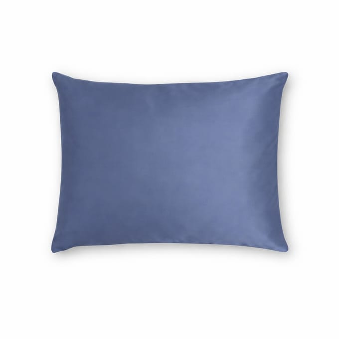 Zijden Kussensloop Evening Blue - 22MM - Silk Heaven - 50x70cm / Ritssluiting