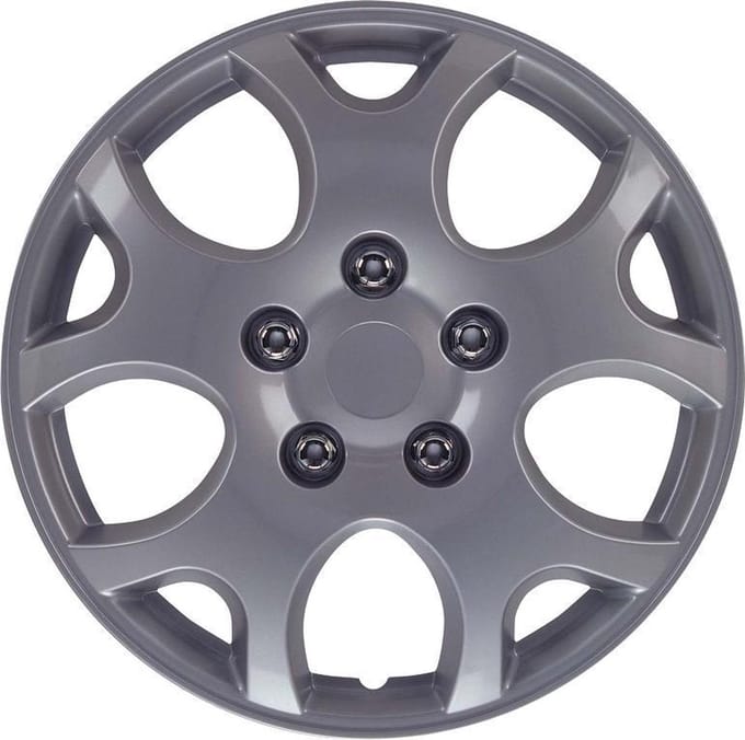 Autostyle Wieldoppen Nebraska 14 Inch Abs Zilver Set Van 4