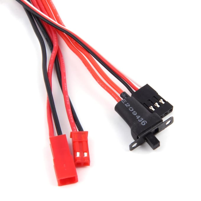 30A bidirectioneel geborsteld ESC voor afstandsbediening auto afstandsbediening boot met rem zonder rem 30A red