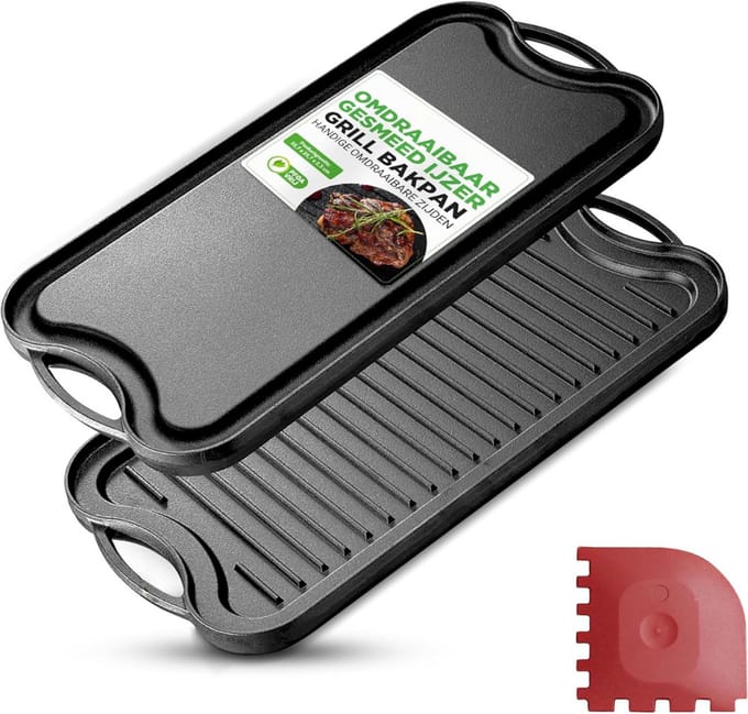 Grillplaat Inductie - Bakplaat - Gietijzer