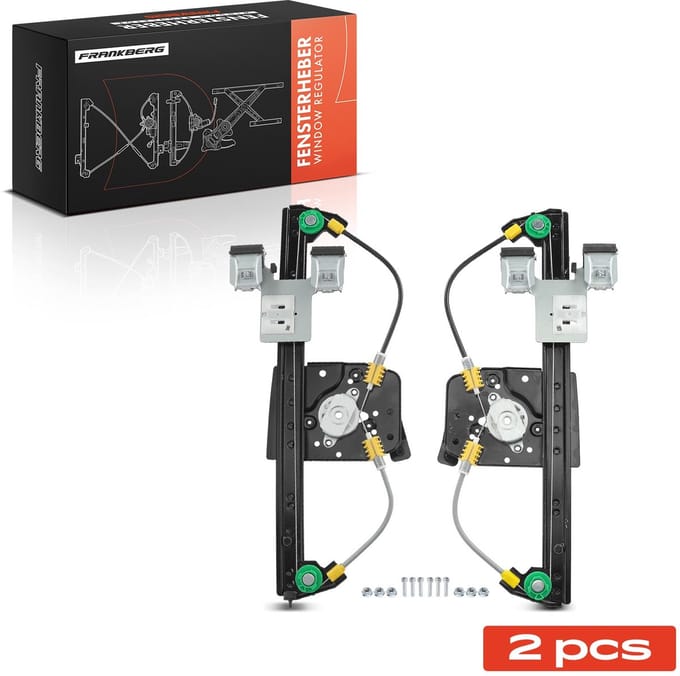 Frankberg 2x Raambediening Elektrisch Achter voor Seat Cordoba VW