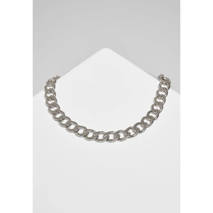 Urban Classics Big Chain Necklace Halsketting zilverkleurig Ijzer -