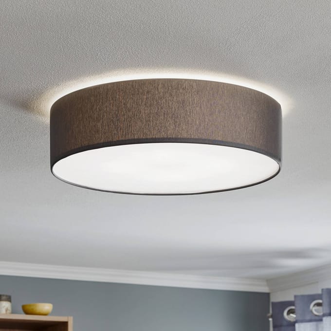 TK Lighting Plafondlamp Rondo, grijs Ø 45 cm