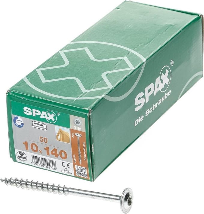 Spax-s Spaanplaatschroef tellerkop discuskop T50 10 x 140mm