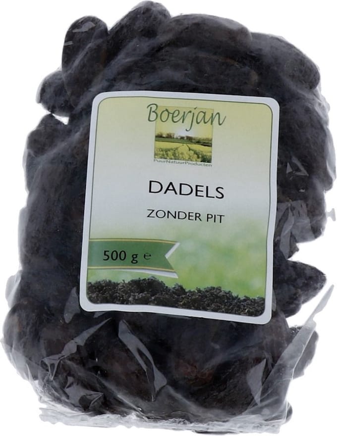 Boerjan Dadels Zonder Pit 500GR