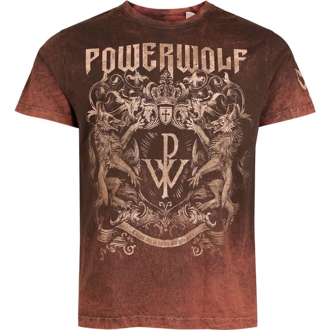 Powerwolf Crest Heren T-shirt - roest - XXL