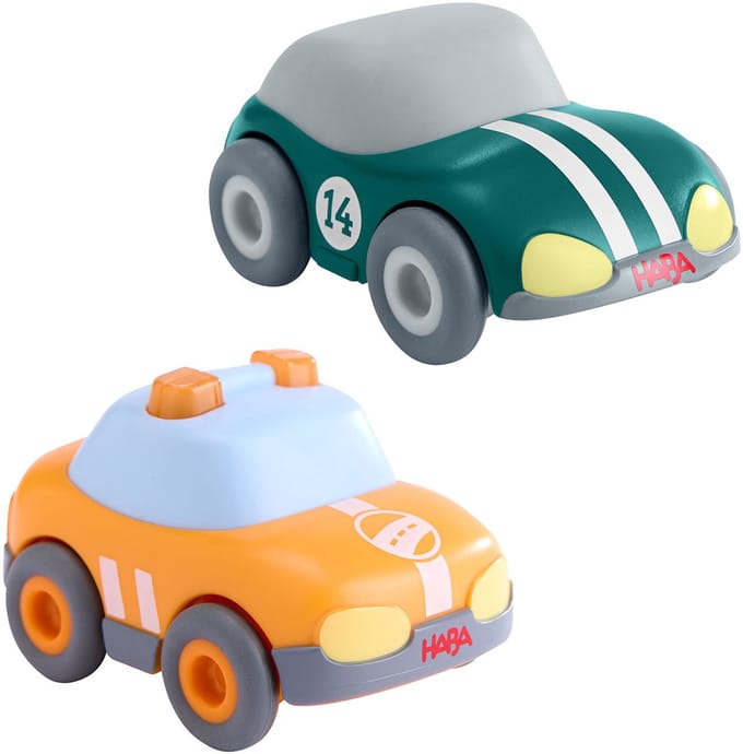 HABA Spielzeug-Auto Set Grüner Flitzer & Safety Car