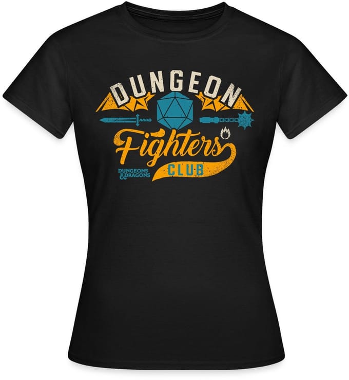 Dungeons And Dragons Dungeon Fighter Club T-Shirt Dames