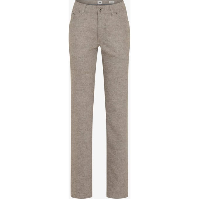 Brax Heren Jeans  Style CHUCK BEACH, lichtbruin – taupe, maat 40/34