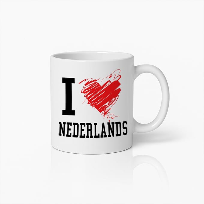 Ik Hou Van Nederlands Mok – Trots Op Nederland Koffiebeker