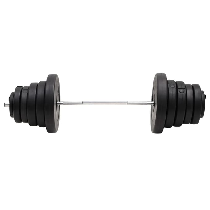vidaXL - Halter - met - gewichten - 90 - kg