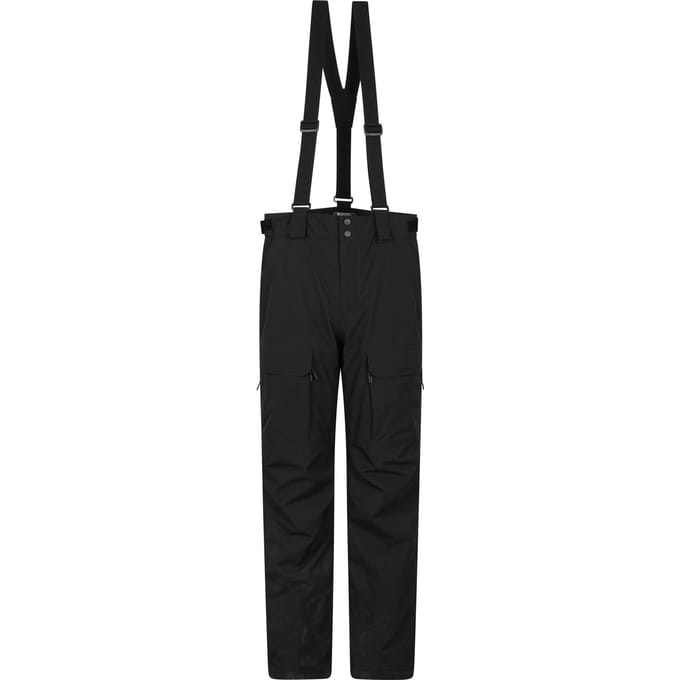 Mountain Warehouse Heren Ariel Waterdichte Cargo Skibroek (Zwart)