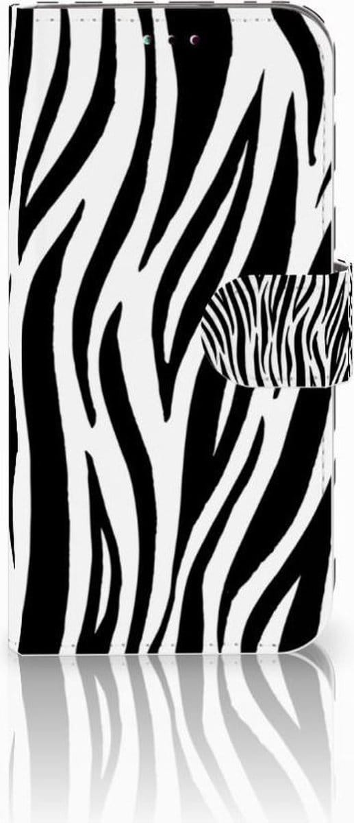 Samsung Galaxy A40 Telefoonhoesje met Pasjes Zebra