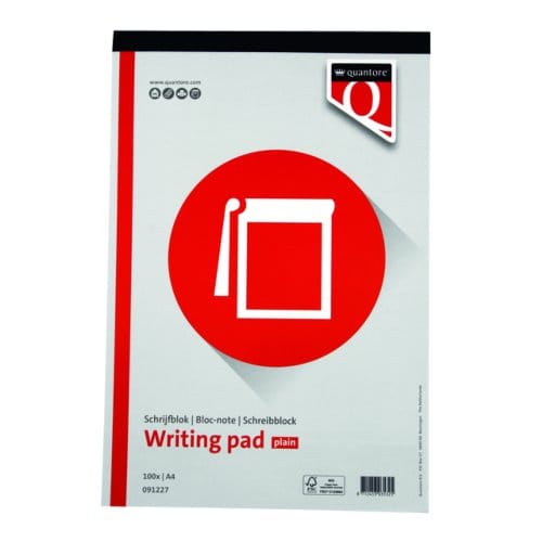 Schrijfblok Quantore A4 blanco 100vel 60gr