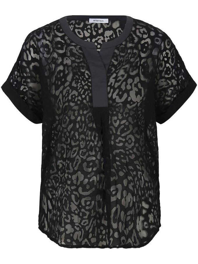 Overslagblouse Van Peter Hahn zwart