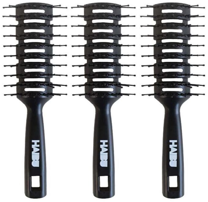 Haibu Essentials Anti-Klit Haarborstel - voor Dik en Lang Haar - 3 Stuks