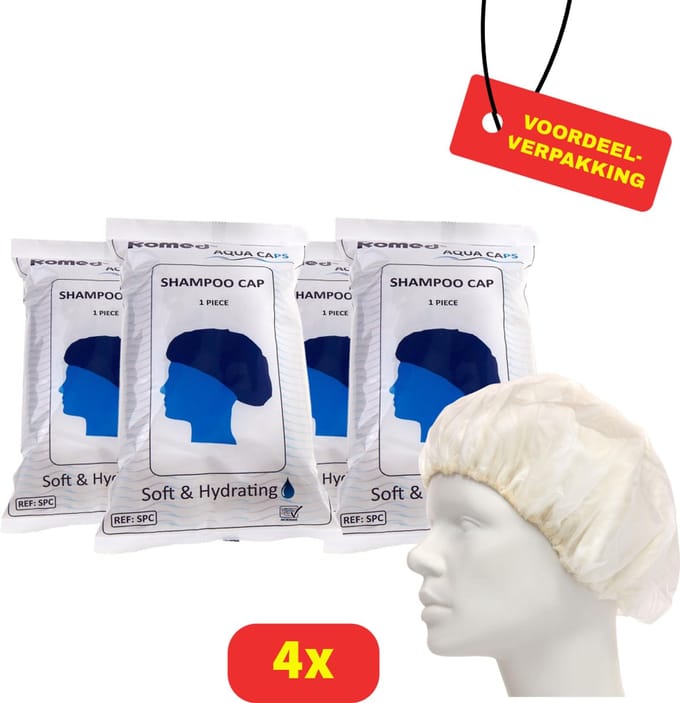 Romed Shampoo Mutsen - 4 stuks - Voordeelverpakking