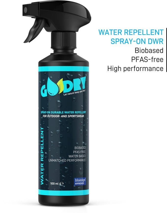 GoDry® Spray-On waterafstotende spray impregneerspray - 500ml - PFAS vrij - Bio based