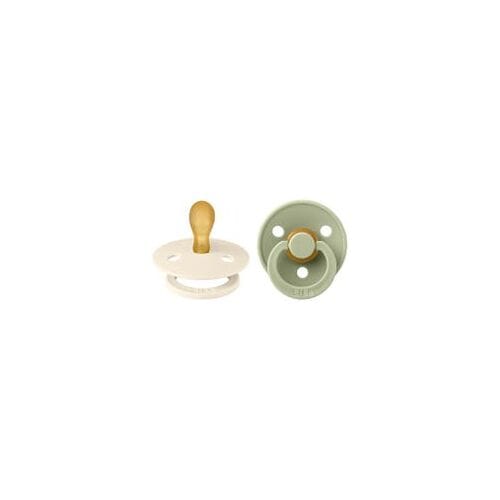 BIBS Colour Fopspeen - 0-6 mnd - 2-pack - Symmetrisch - Ivory/Sage