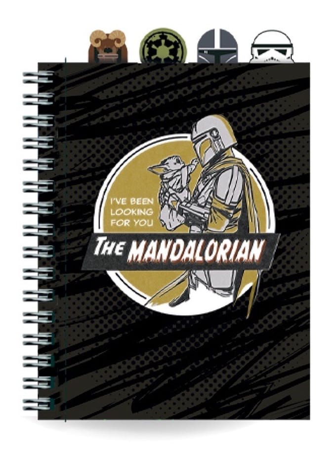 Star Wars the Mandalorian Spiraal Notebook A5 Mandalorian Ruit 5x5 mm