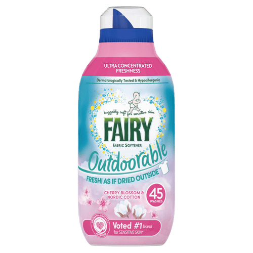 Fairy Outdoorable Cherry Blossom & Nordic Cotton Wasverzachter - 630 ml