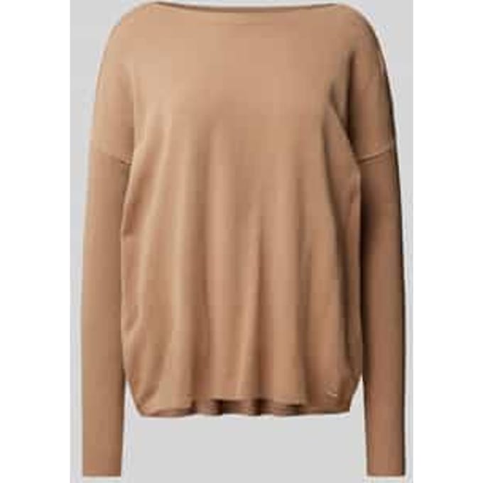 Gebreide pullover met ribboorden