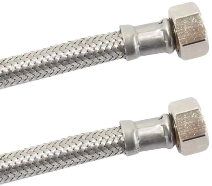 Panzerschlauch 3/8, RVS Flexibele Waterslang, DVGW