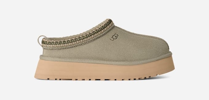 UGG® Tazz II for Women in Bay Leaf, Size 4, Suede/Polyester