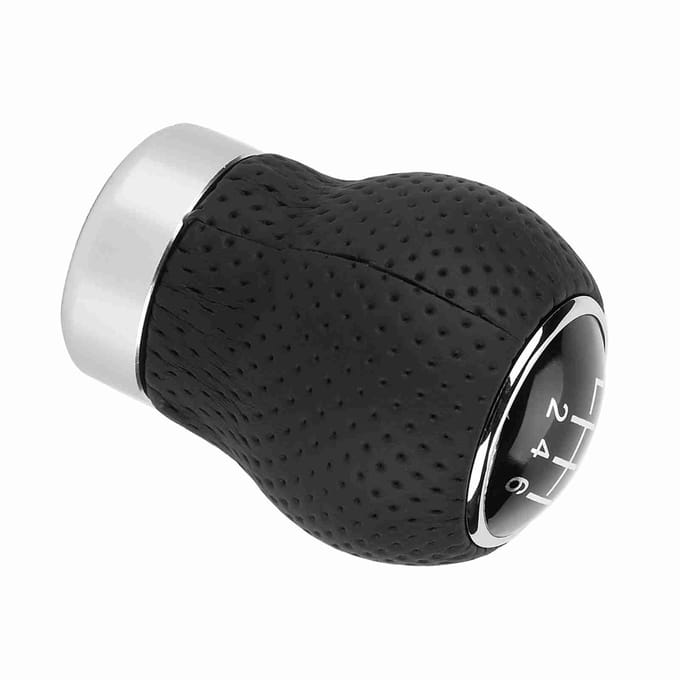 6 Versnellingen Universele Auto Versnellingspookknop Stick Kop Schakelaar Handgreep Hendel black