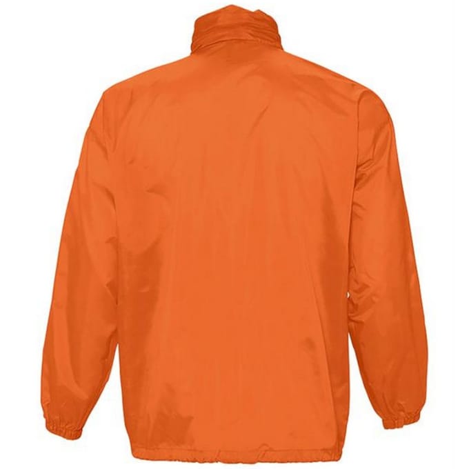 SOLS Unisex Surf Windbreaker Lichtgewicht Jasje (Oranje)