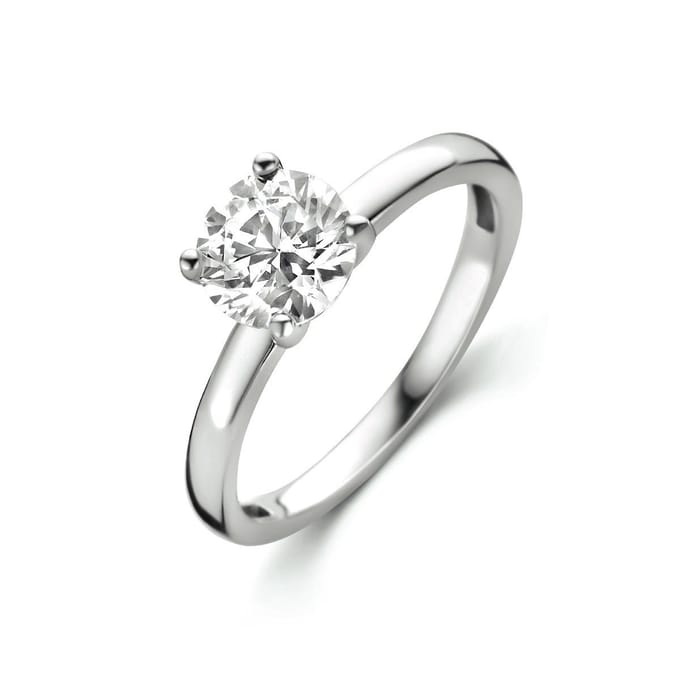 Gerhodineerd Zilver Ring Met Zirkonia 1334755
