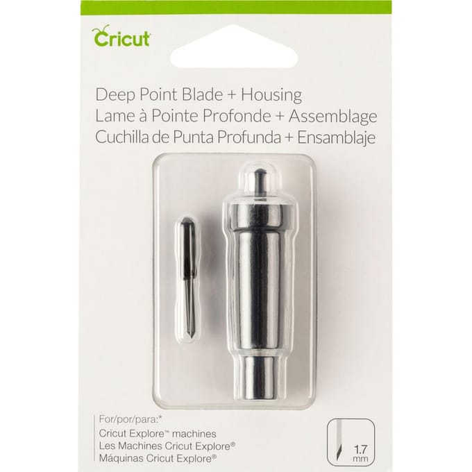 Cricut messen "Deep-Point" - met mesbehuizing/houder
