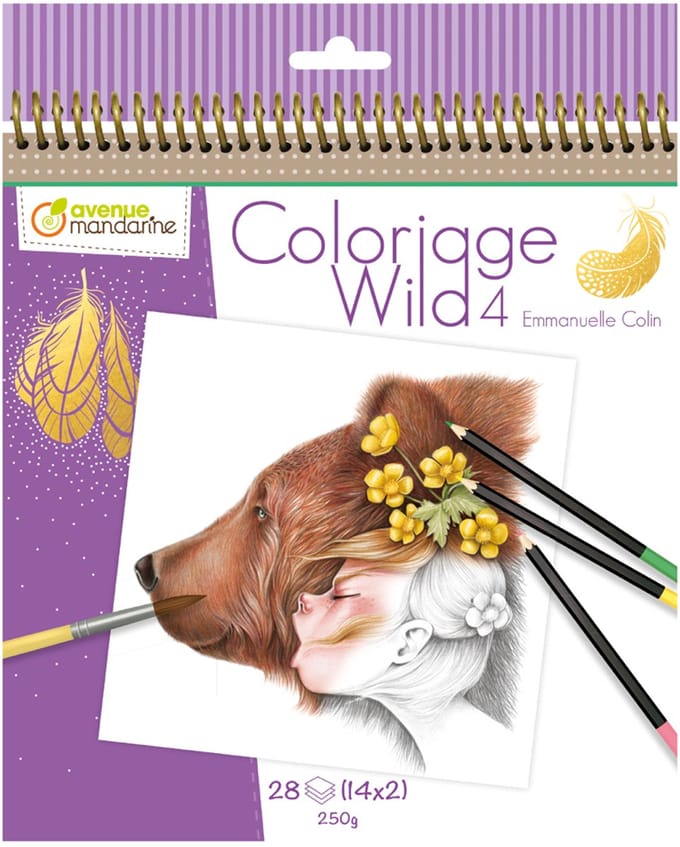 Coloriage Wild 4 - Emmanuelle Colin - Kleurboek voor volwassenen